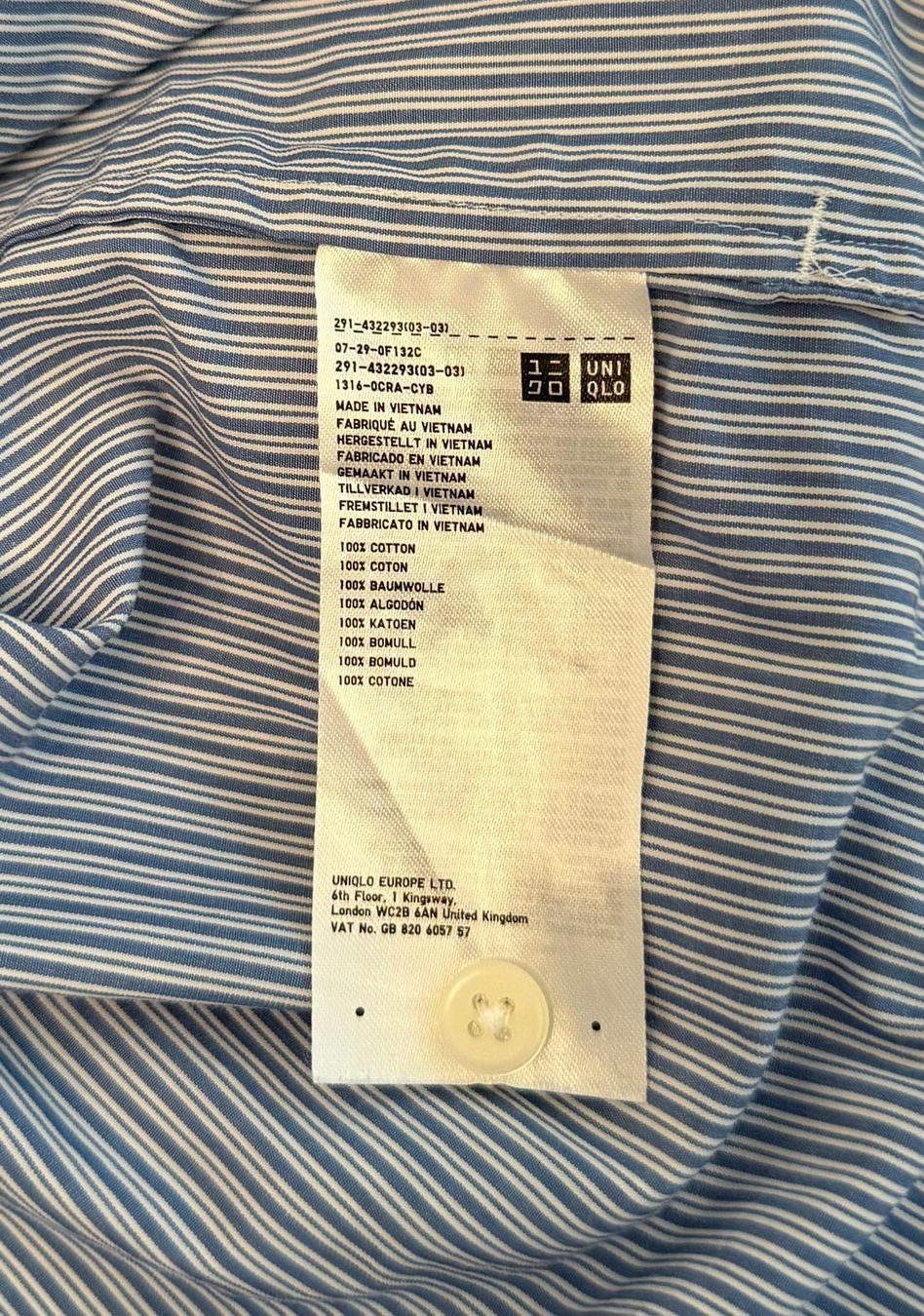 Uniqlo Kleider: Hemdkleid Uniqlo gestreift, Grösse L – Gebraucht aus Zollikon von Svch 2