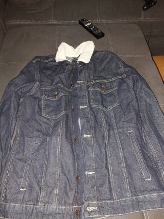 Jack & Jones Übergangsjacke Denim mit Fellkragen XL