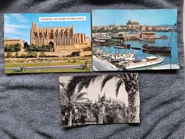 Mallorca 1960 3 Ansichtskarten Postkarten gelaufen mit Marke