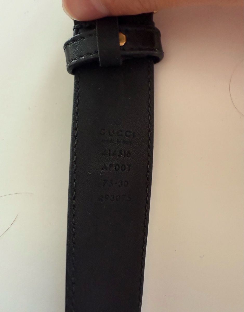 Gucci Cinture: Gucci Gürtel Schwarz Leder – Usato da Röthenbach Hbsee venduto da giuuliaaaaaa 1