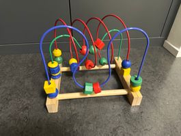 Holzperlen-Labyrinth Spielzeug Kinder guter Zustand