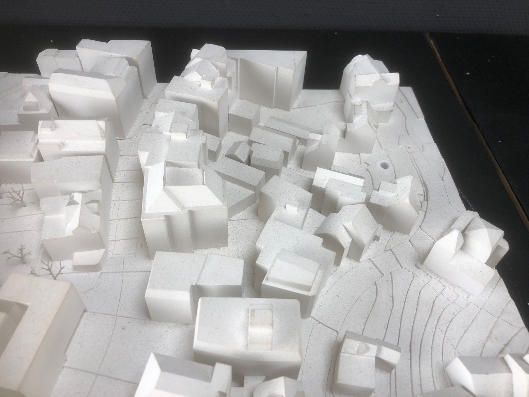 Kit di modellismo & Modellini statici: Einsiedeln, Hauptstrasse Architekturmodell, Gips – Usato da Laufenburg venduto da industrial-silence 4