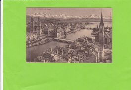 Zürich und Alpen---1907