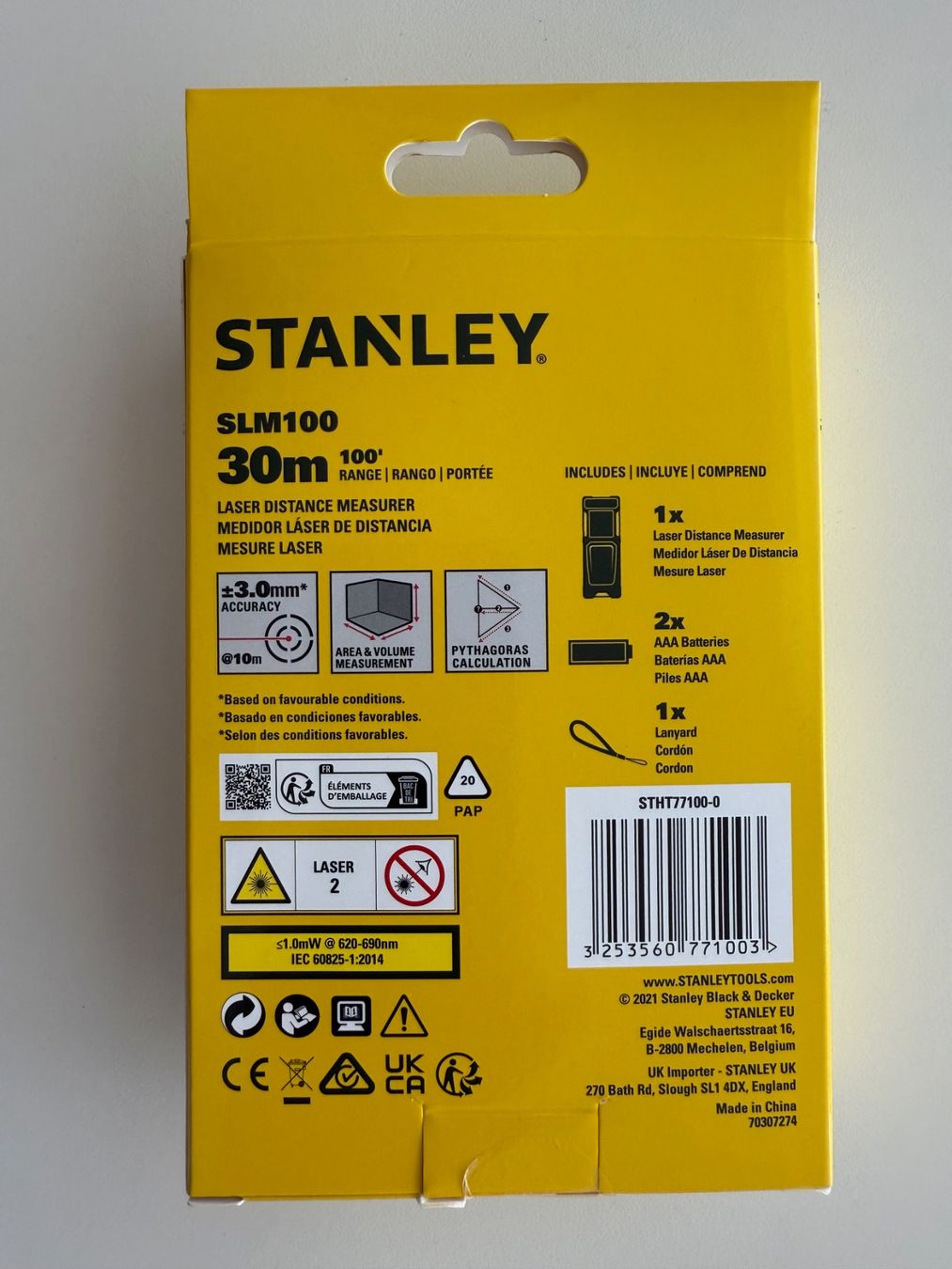 Stanley Misurare: Stanley Mesure Laser SLM100, 30m – Nuovo e nell'imballaggio originale da St-Gingolph venduto da GoldenKeys 1
