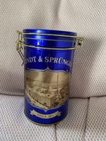 Lindt & Sprüngli Dose mit Bügelverschluss blau Metall