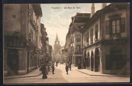 Yverdon, La Rue du Lac, Strassenpartie m