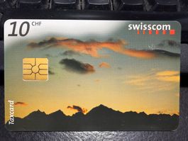 Swisscom Taxcard 10 CHF Lucendro gebraucht guter Zustand