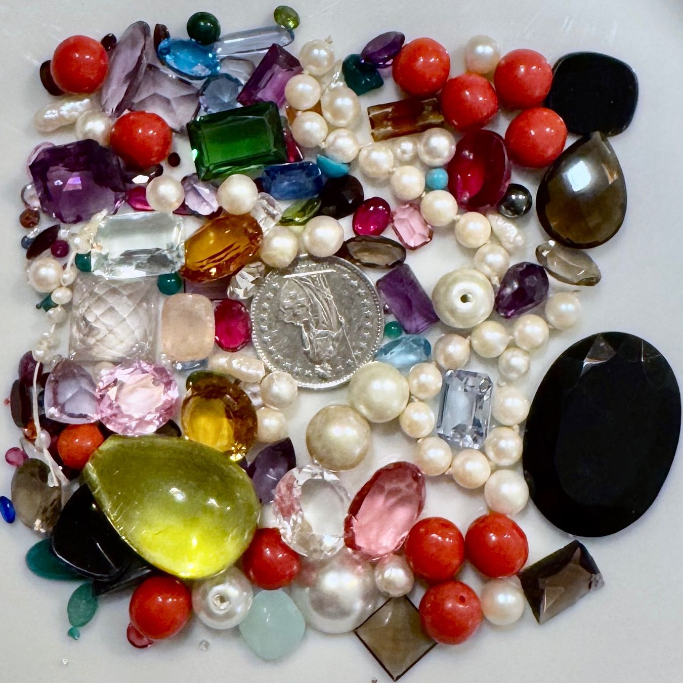 Pietre preziose: MIX EDELSTEINE, SCHMUCKSTEINE TOTAL ca. 500ct – Usato da Confignon venduto da The-Gem-Wizard 2