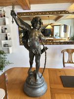 Skulptur Enfant Victorieux Aug. Moreau Metall defekt