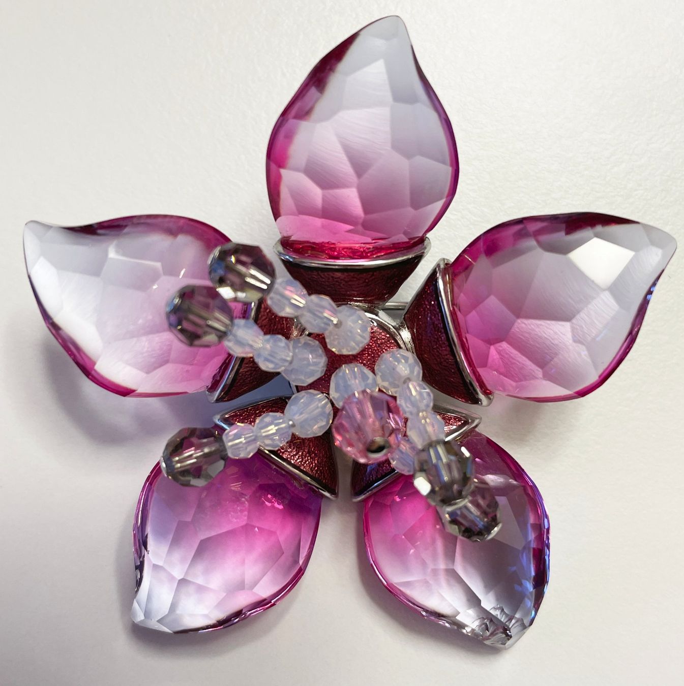 Swarovski Spille & Fermagli: Blumenbrosche von Swarovski – Usato da Chur venduto da elifor
