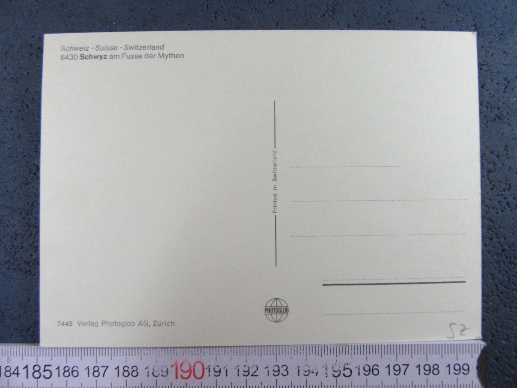 Cartoline postali: SCHWYZ MYTHEN SZ AK – Usato da Ettingen venduto da Hausi4711 1