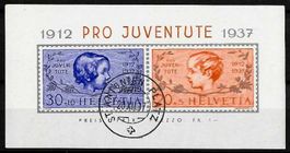1937, J83I/84I Block Pro Juventute gestempelt ET (14935)