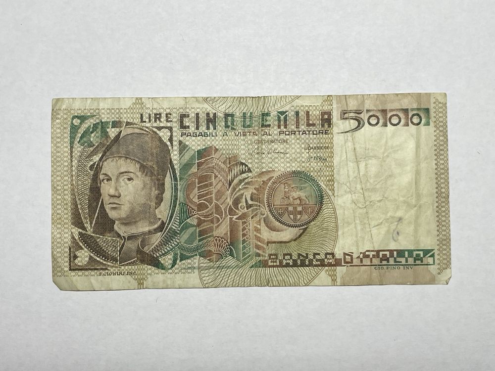 Billet Italie 🇮🇹 5000 lires (Gebraucht) in für CHF 1 – mit Lieferung ...
