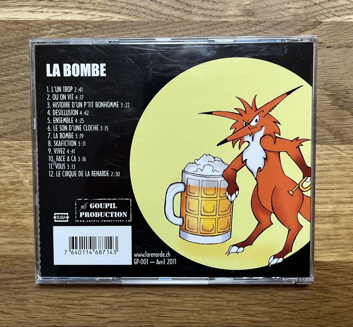CDs: La Renarde - La bombe - CD – D'occasion à Posieux par coutset 2