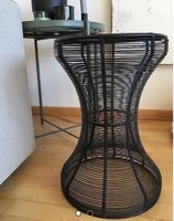 WIRE Beistell-Tisch / Hocker schwarz