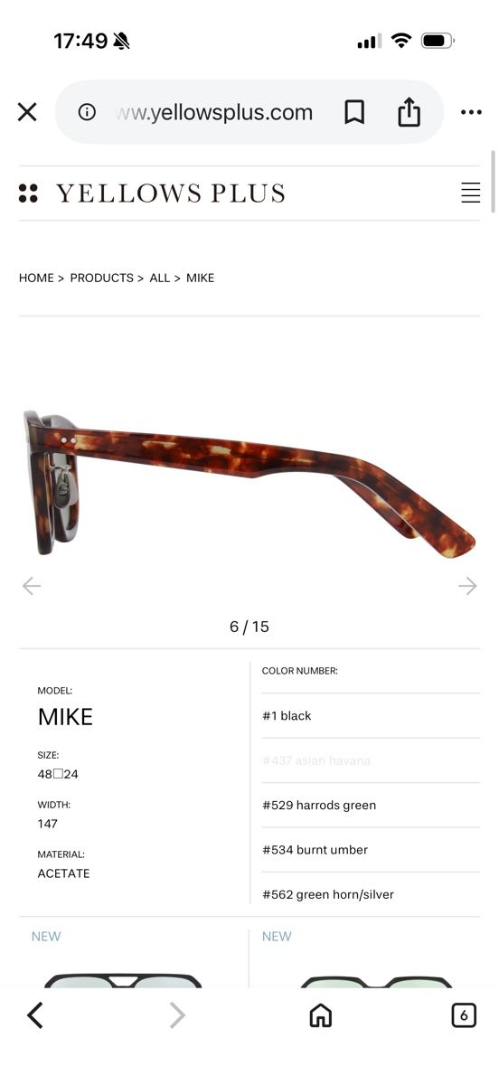 Occhiali & Lenti: Sunglasses Yellows Plus Mike C 437 Tortoise – Nuovo (secondo la descrizione) da Zürich venduto da Elh_sunny 7