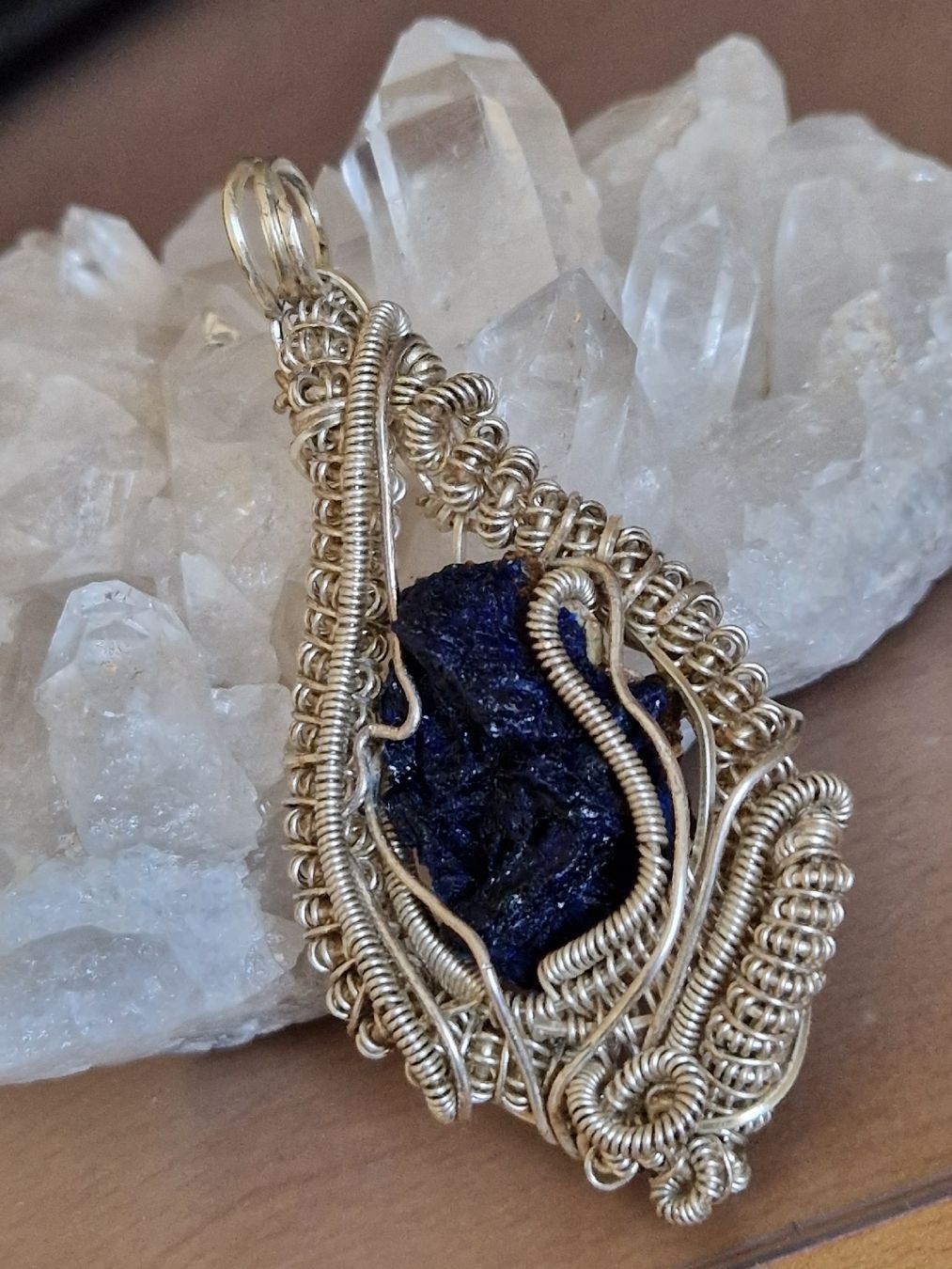 Ciondoli: Splendide pendentif AZURITE, artisanat lithothérapie – Nuovo (secondo la descrizione) da SAXON venduto da Mariposita1428 2