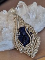Splendide pendentif AZURITE, artisanat lithothérapie