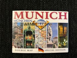 Mini plan de ville / guide touristique pliable de Münich