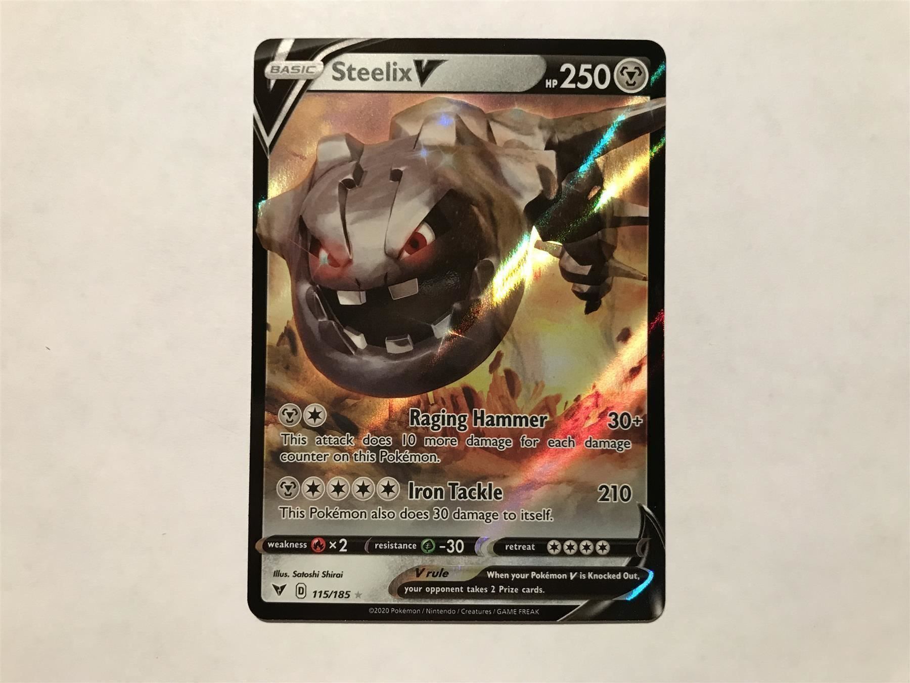 Pokémon Carte collezionabili: Steelix V – Nuovo (secondo la descrizione) da Hagendorn venduto da Pokecollectorch 1