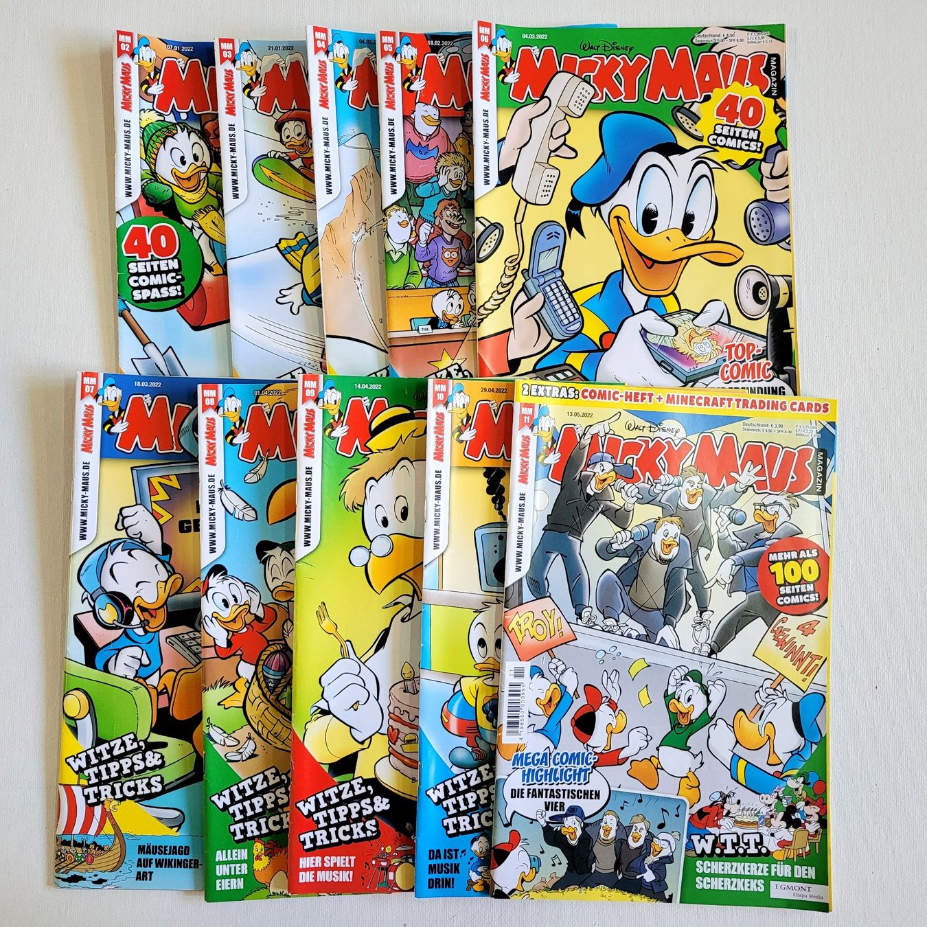 Comics: 10 Micky Maus von 2022 – Gebraucht aus Schöftland von huair
