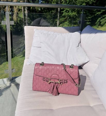Sac Gucci en Cuir Rose 
