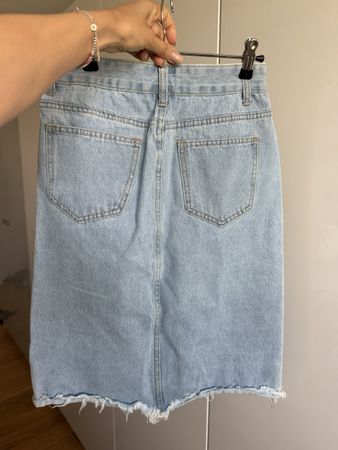Sommer Damen Jeans Rock hell Grösse S