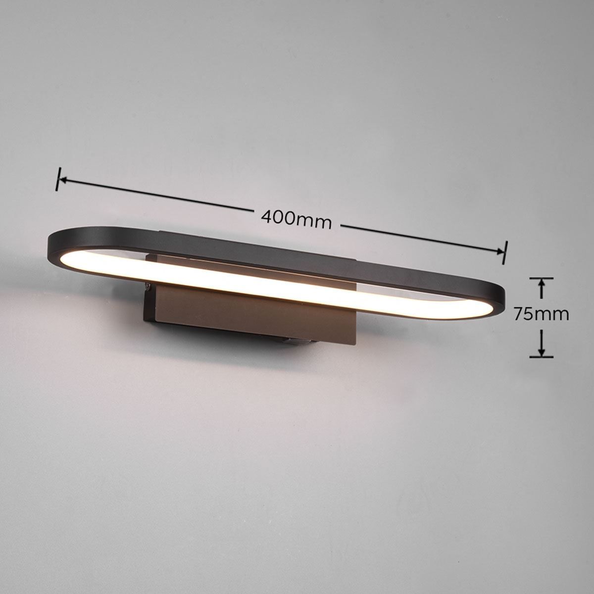Lampade: LED Bad Wandleuchte, IP44, Schwarz – Nuovo (secondo la descrizione) da Kreuzlingen venduto da Smart-Light 7