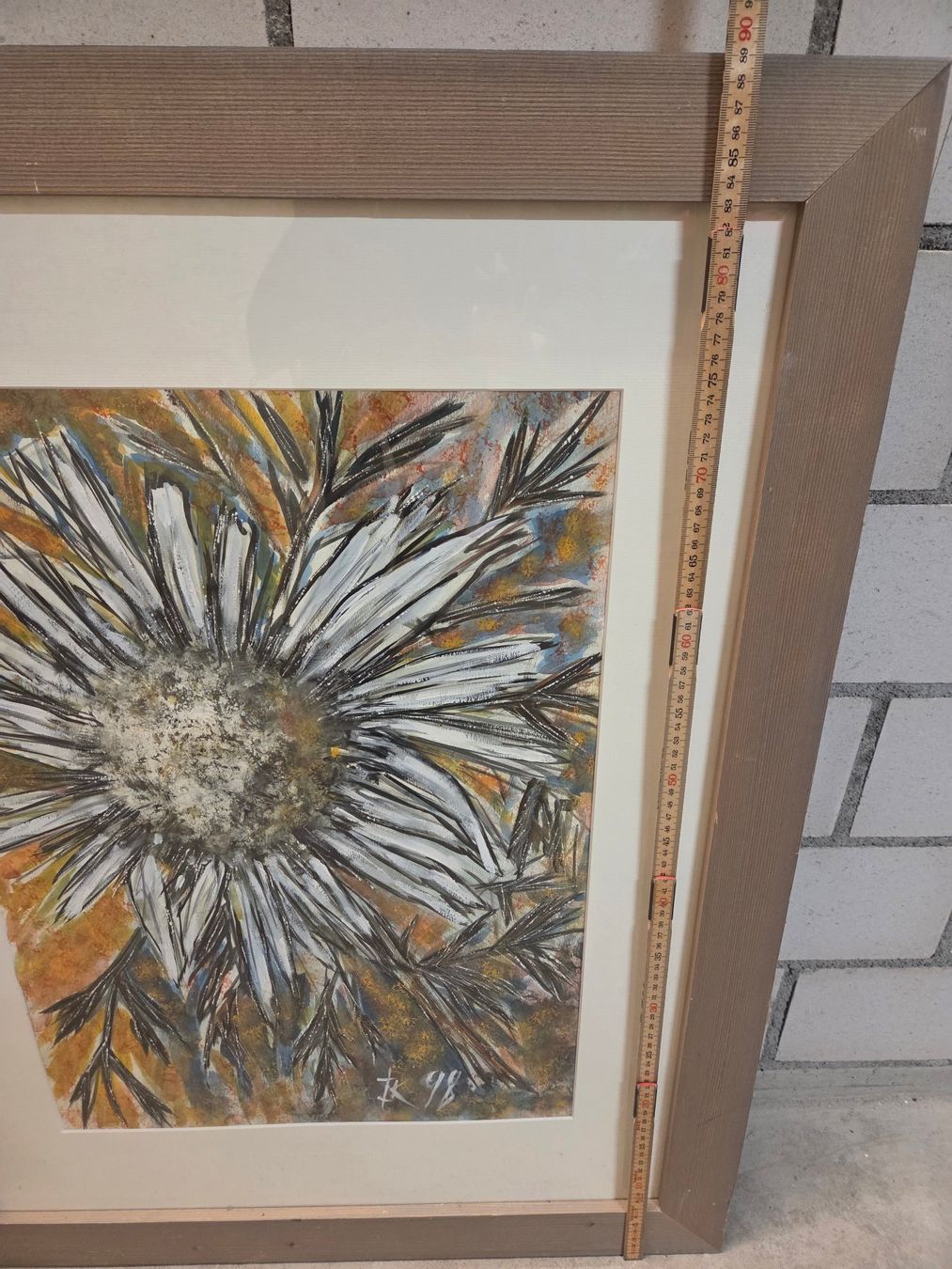 Dipinti: grosses Bild mit einer Blume (Distel) – Usato da St. Gallen venduto da Razoon77 5
