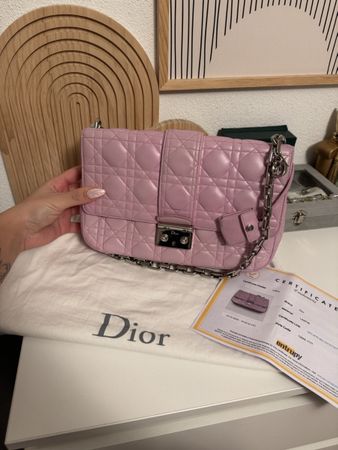 Miss Dior Promenade Clutch Large Leder / Rosa Barbie