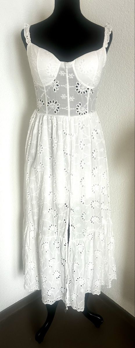 Vestiti: Wunderschöne Kleid Spitzen weiss One Size  – Nuovo (secondo la descrizione) da Siebnen venduto da fulli2