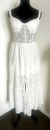 Wunderschöne Kleid Spitzen weiss One Size 