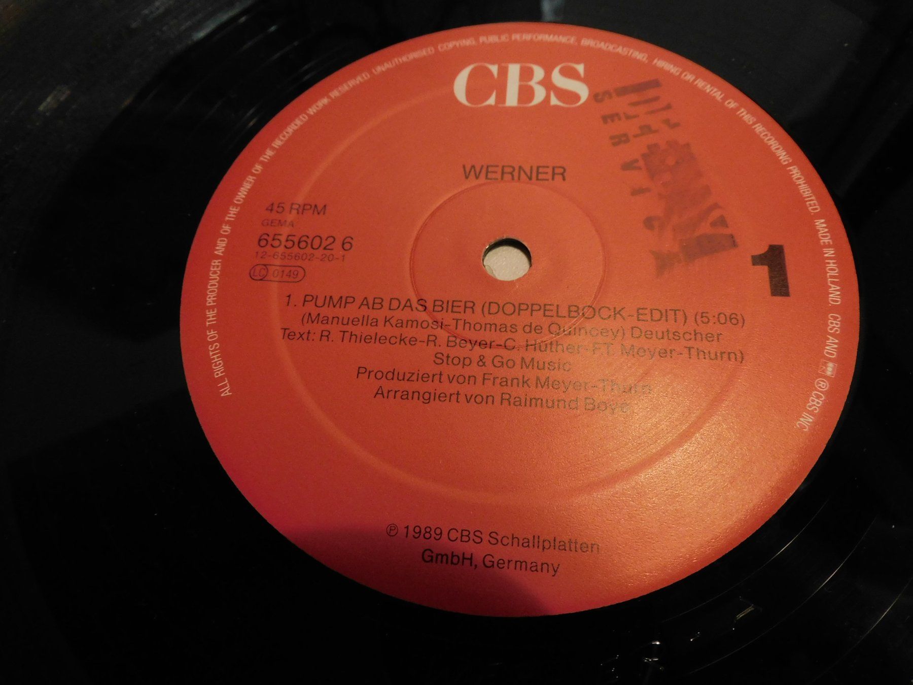 Dischi in vinile: LP - Werner  Pump ab das Bier 1989 - Schallplatte    LP – Usato da Sursee venduto da 76 1