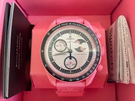 NEW Swatch MISSION TO THE PINK MOONPHASE