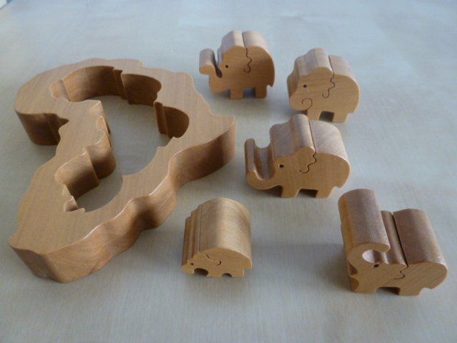 Puzzle: Holz-Elefanten-Puzzle Afrika – Nuovo (secondo la descrizione) da Luzern venduto da Ankerli 2