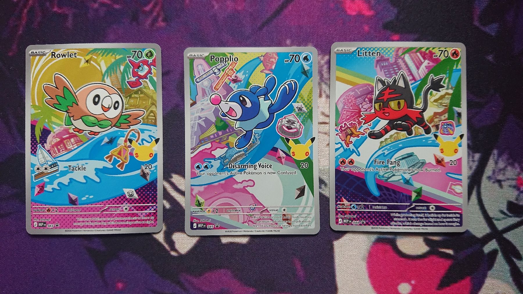 Pokémon Carte collezionabili: First Partner Rowlet  Popplio & Litten EN – Nuovo (secondo la descrizione) da Chur venduto da FreakofRarity