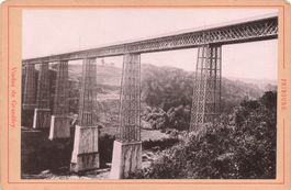Fribourg FR Eisenbahn Zug Grandfey Viadukt
