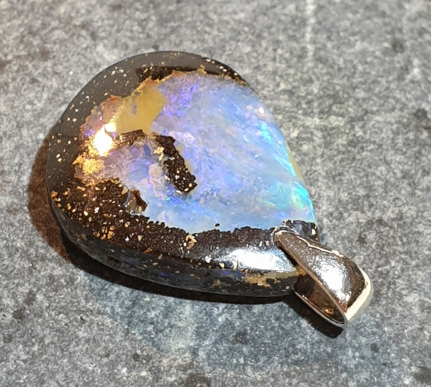 Ciondoli: Anhänger Boulder Opal. – Nuovo (secondo la descrizione) da Niederbüren venduto da Raphael014 3