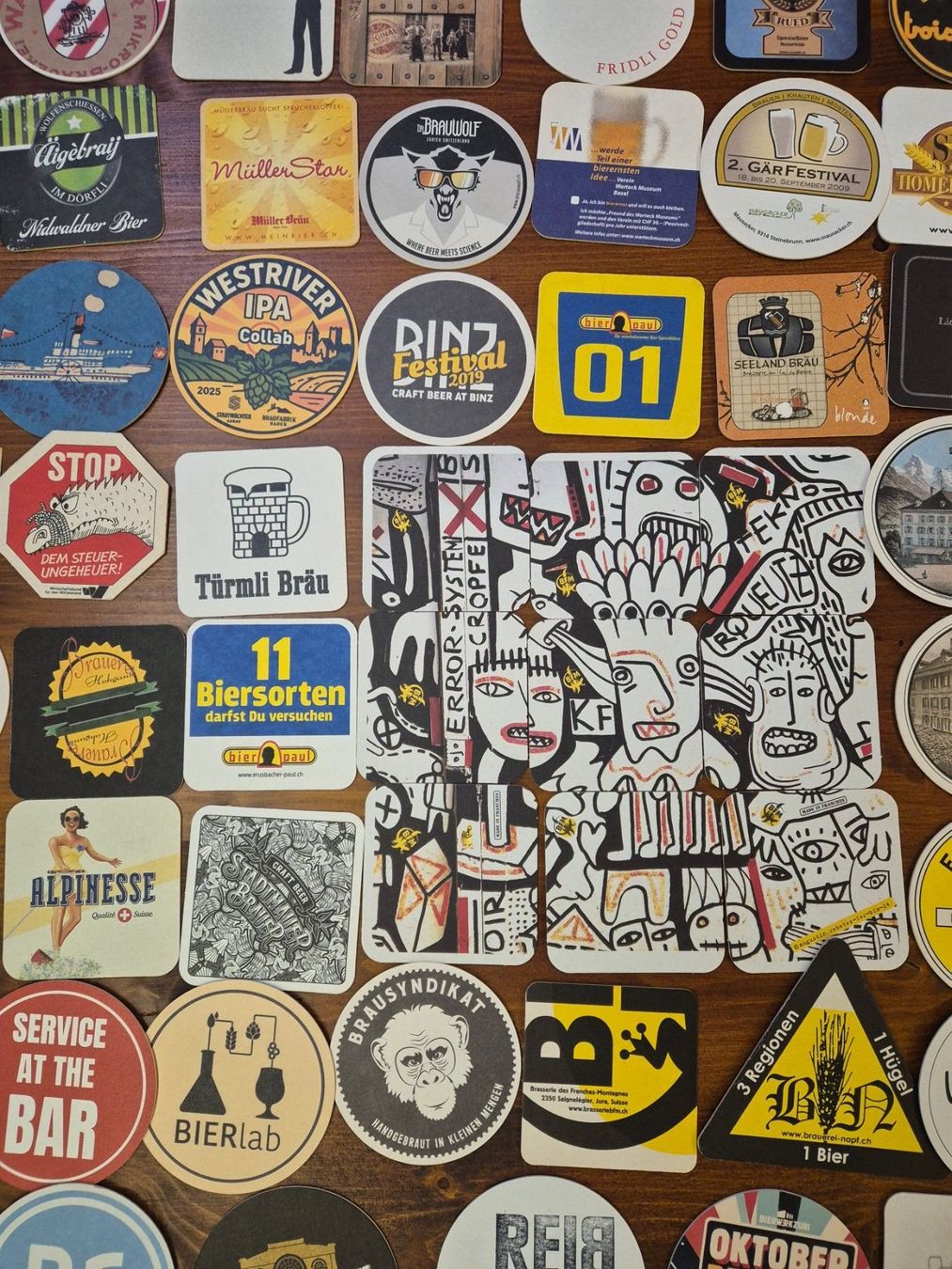 Sottobicchieri: Bierdeckel Kleinbrauereien Schweiz – Usato da St.Gallen venduto da Stocken64 1