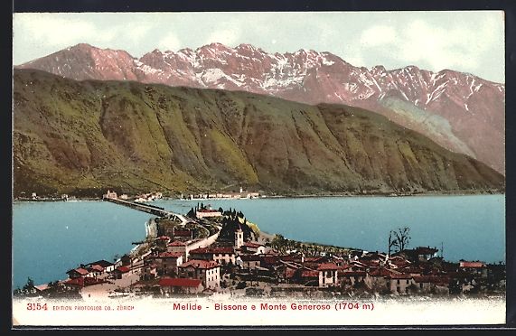Ansichtskarten: AK Melide, Bissone e Monte Generoso – Gebraucht aus Berlin von bartko-reher