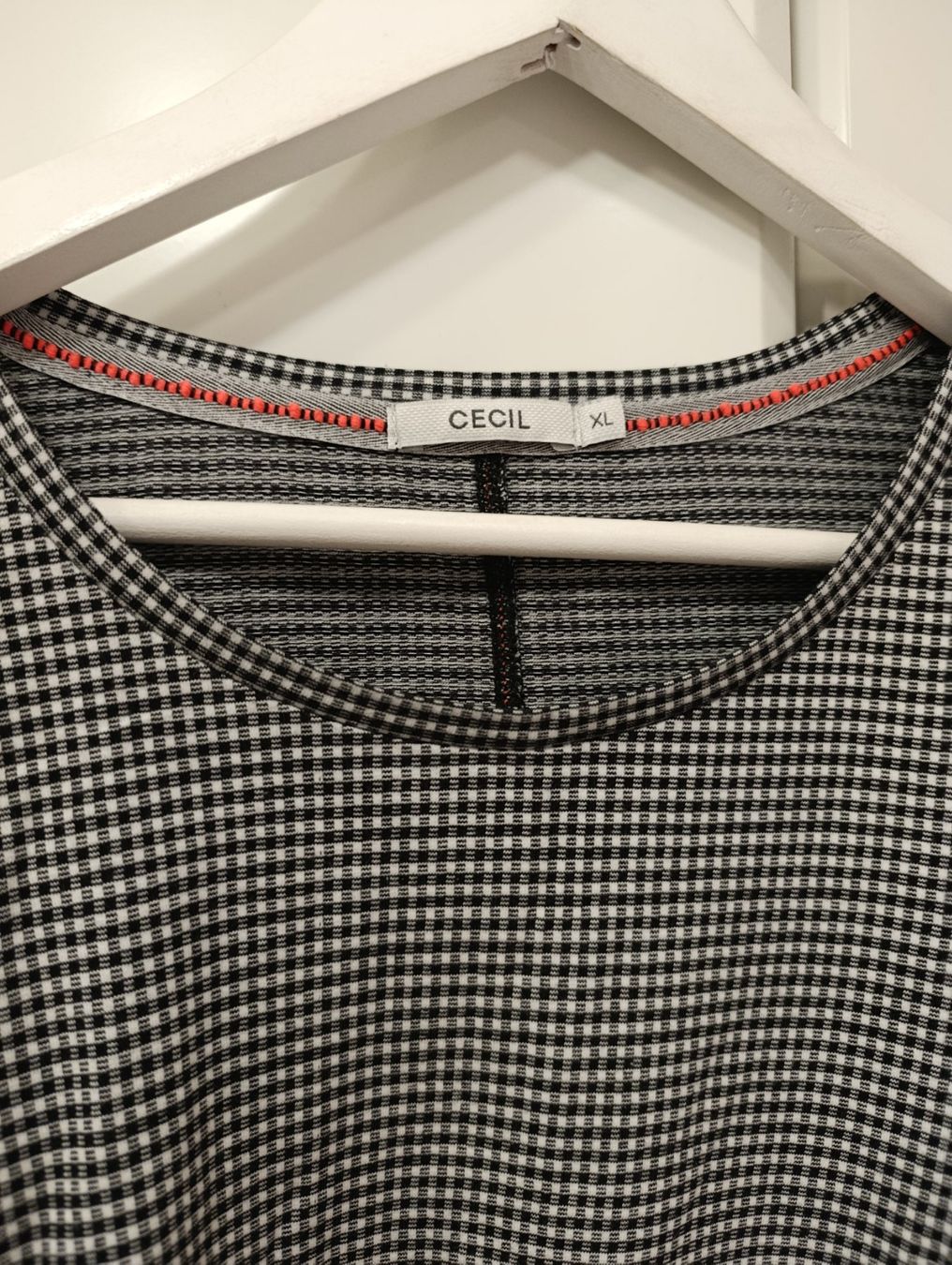Cecil Maglioni & Felpe: Schwarz-Weiss karierter Cecil Pullover langarm Gr. XL – Usato da Münchwilen TG venduto da Ingi5 1