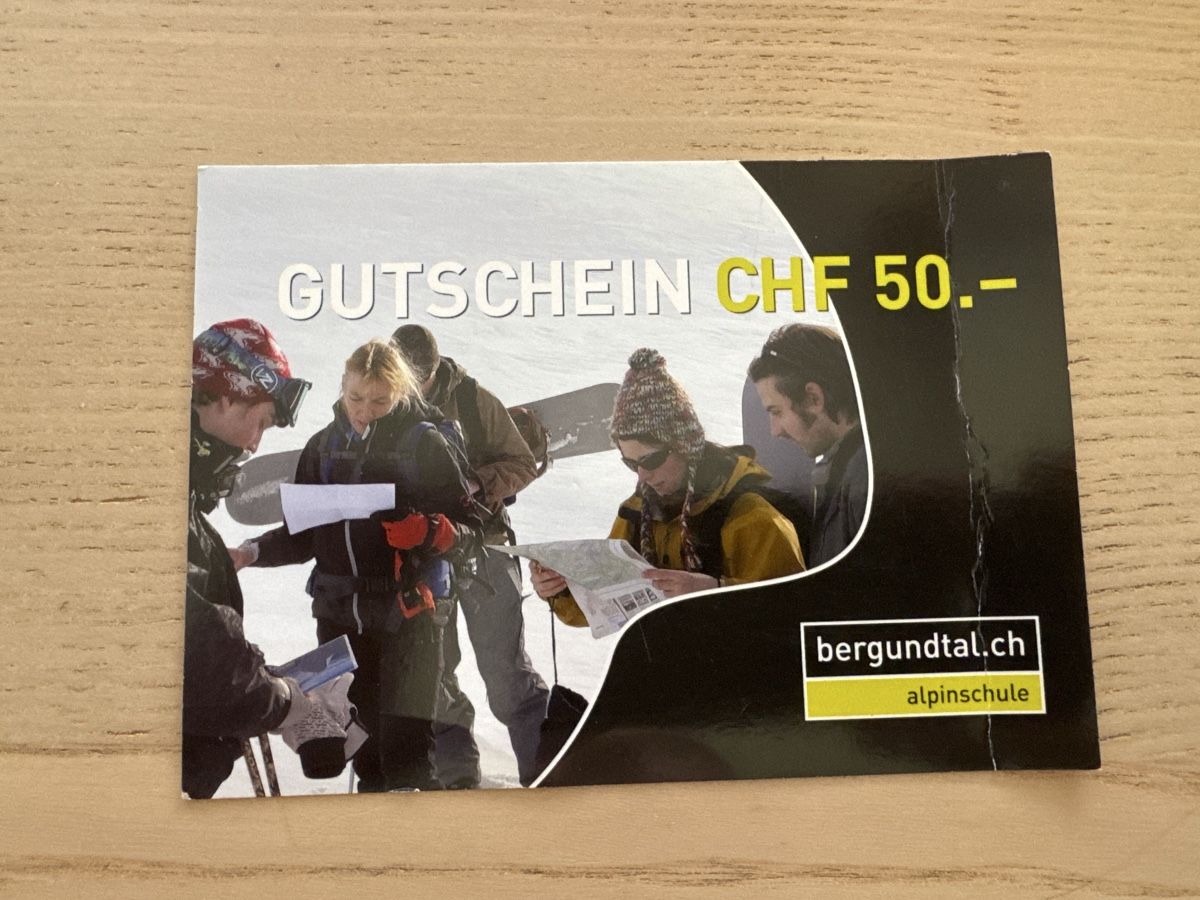 Gutscheine: Gutschein bergundtal.ch CHF 50.- – Neu (gemäss Beschreibung) aus Buonas von Mikesteal