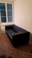 Gemütliches Schwarzes Kunstleder Sofa