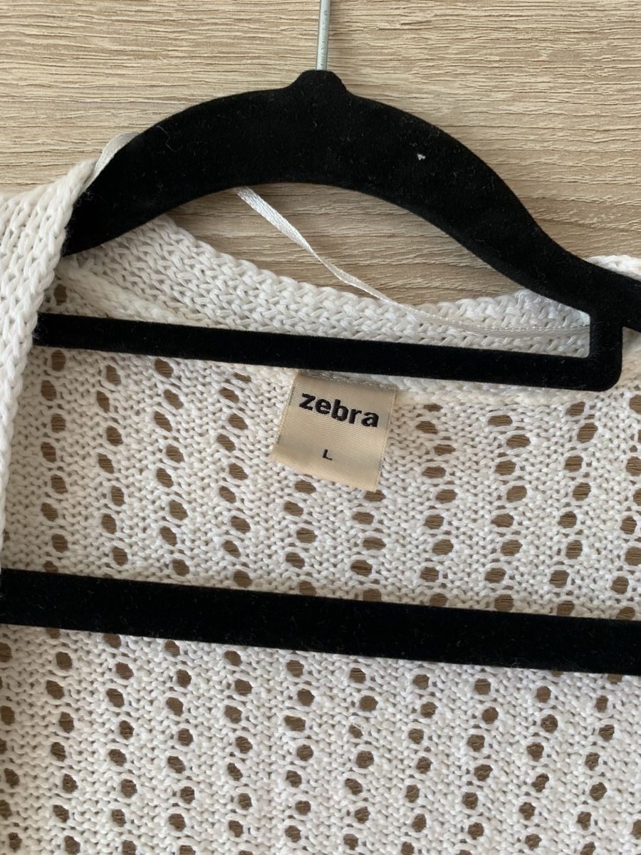 Zebra Gilet & Giacche senza maniche: Cardigan long blanc tricot – Nuovo (secondo la descrizione) da Montreux venduto da Izapeche811 2