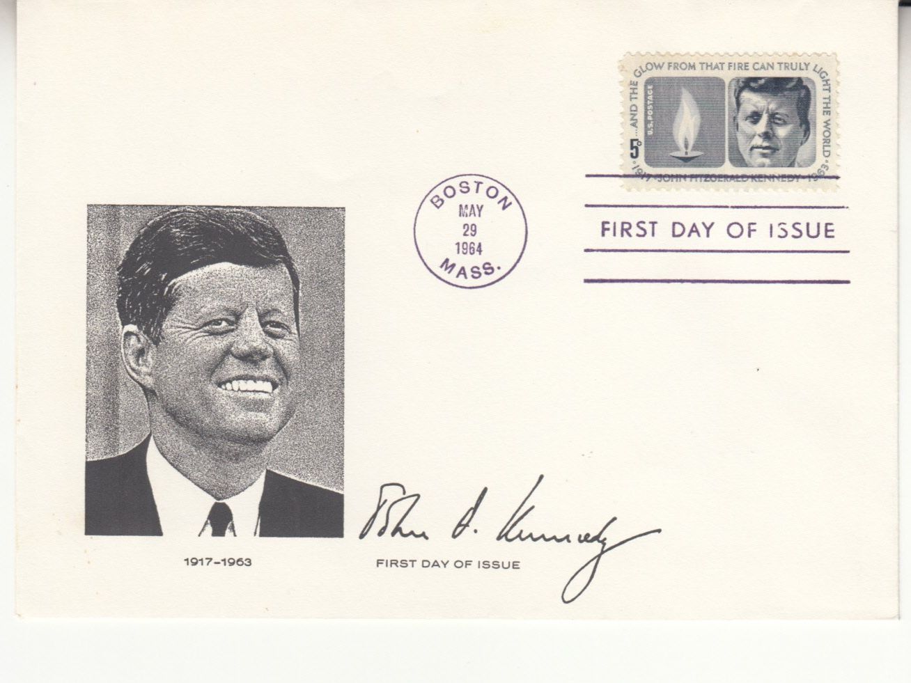 Tutti i francobolli: JF Kennedy FDC 1964 – Usato da Bürglen TG venduto da StampGraf