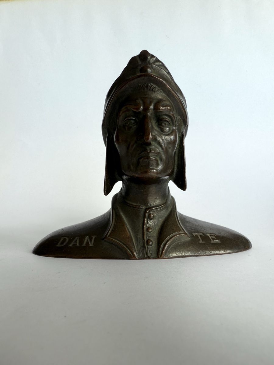 Sculture & Statue: Kleine Bronze Büste Dante Alighieri – Usato da Zürich venduto da Geniuss 1