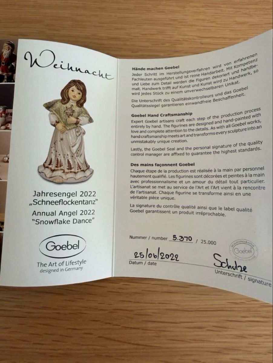 Tutte le decorazioni: Goebel Jahresengel 2022 mit Dose – Usato da Sarmenstorf venduto da Nathaliie_21 1