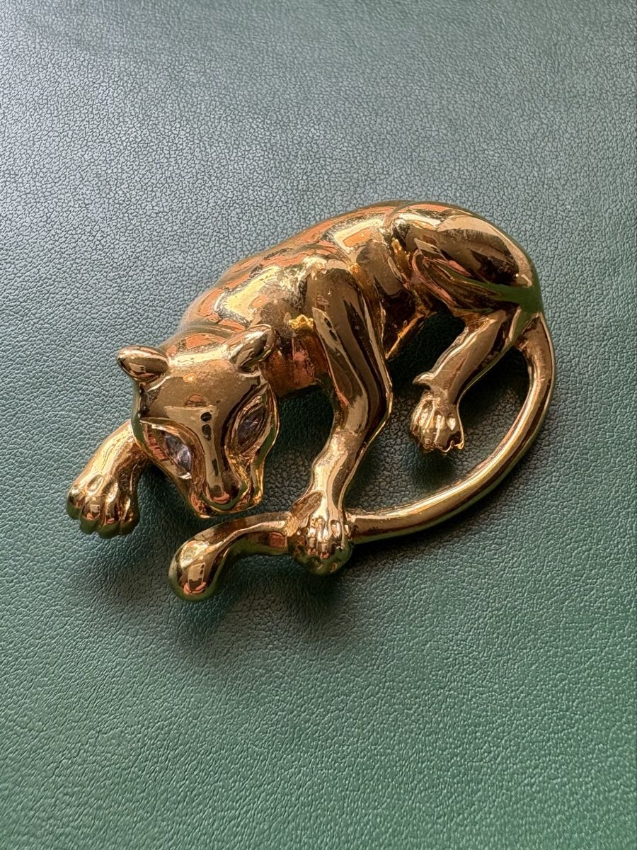Spille & Fermagli: Schöne Vintage Vogue Bijoux Leopard Brosche – Usato da Zürich venduto da timeless.tones 2