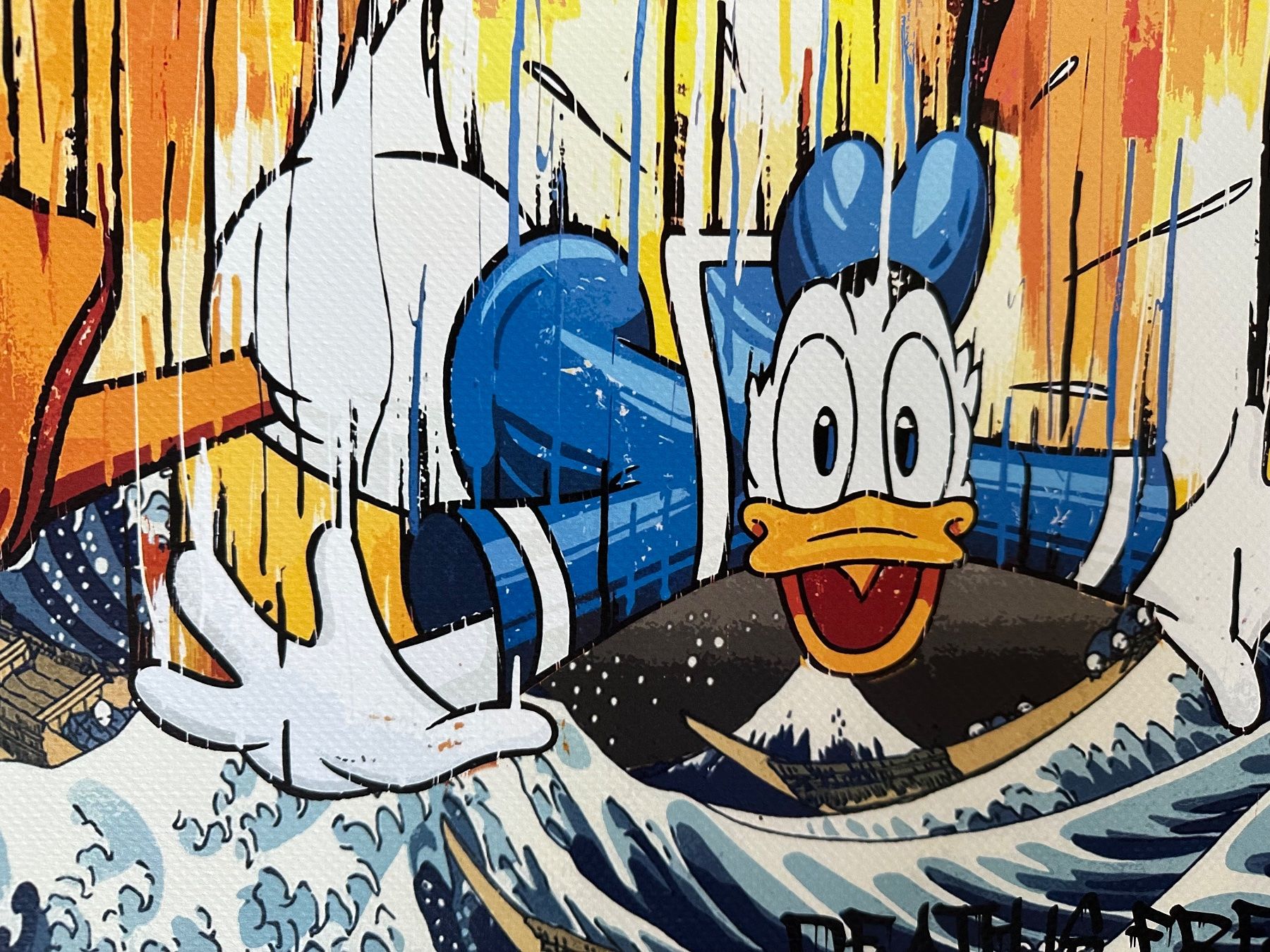 Grafiken & Lithographien: Death: Flying Donald, signiert 23/100 – Neu (gemäss Beschreibung) aus Meilen von Smgdesign 5