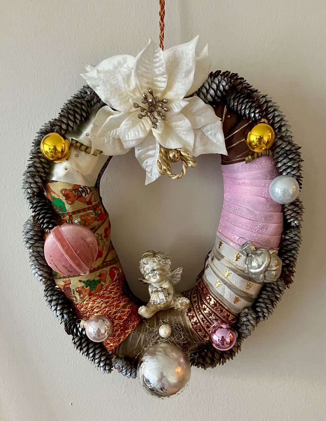 Tutte le decorazioni: Weihnachtskranz mit Engel- Unikat (neu) – Nuovo (secondo la descrizione) da Solothurn venduto da Carry-11